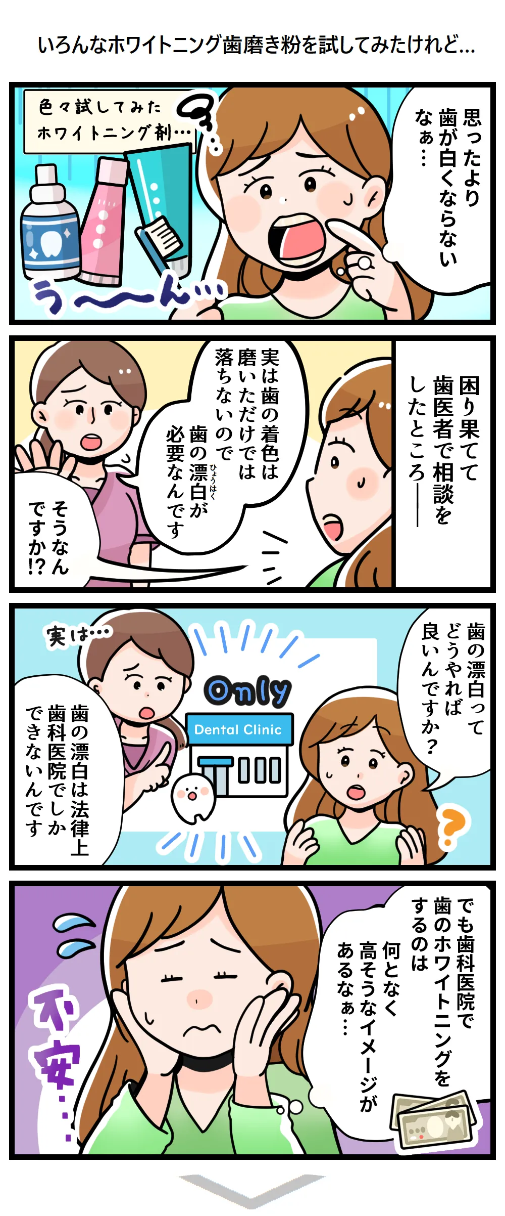 ホワイトニングには興味あるけど…